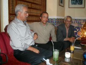 Lazhari Labter - Yasmina Khadra et Hamid Grine